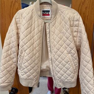 Levi's Beige Quilted Jacket M